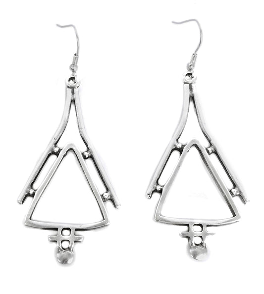 Chanour - Handmade Pewter Earrings - KU116