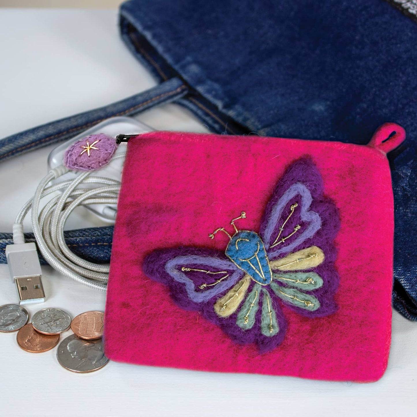 dZi Handmade - Coinpurse: Mariposa