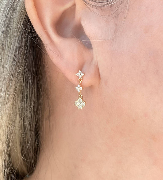 AJS Design Studio - Small Triple Drop Earrings