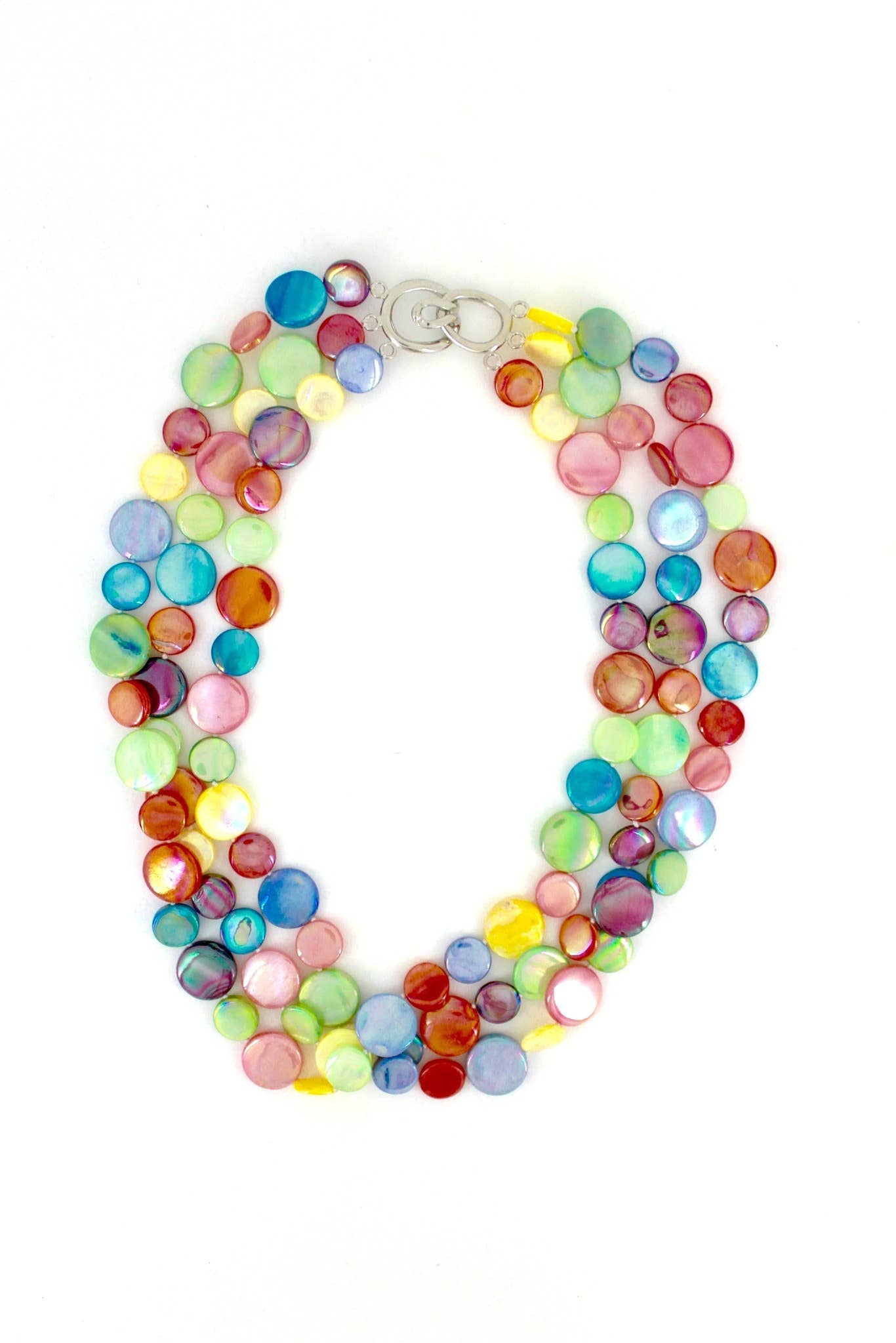 Sea Lily - 252007 - Fruit Salad 3 Strand MOP Necklace