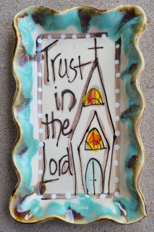 Heartfelt Traditions - Small Rectangle Plate (Drip Church Trust)