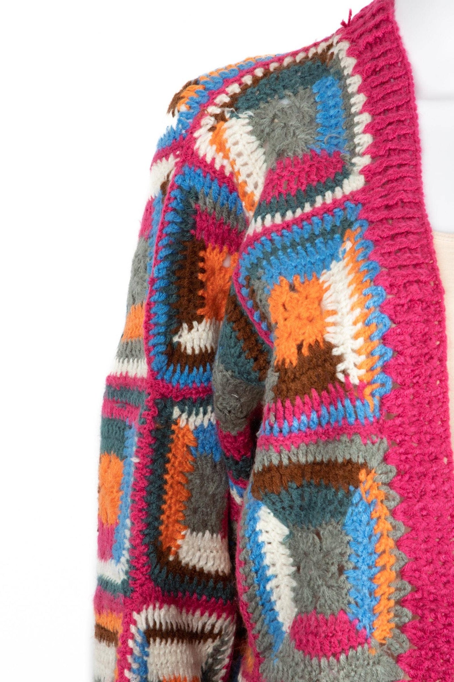 SAACHI - Marrakesh Crochet Short Jacket: Blue Combo