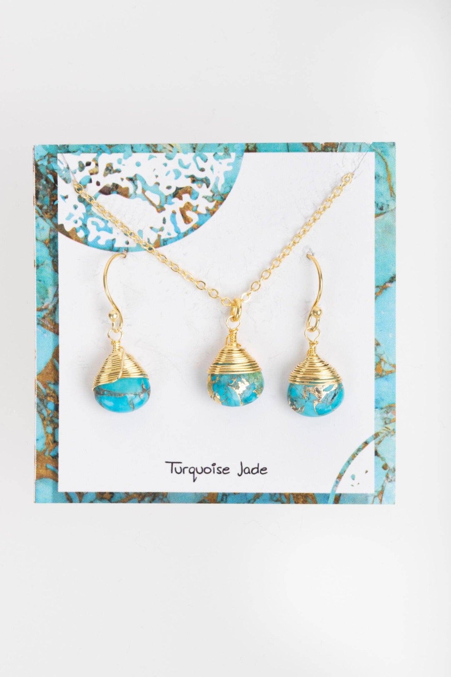 SAACHI - Mojave Mini Raindrop Earring and Necklace Set