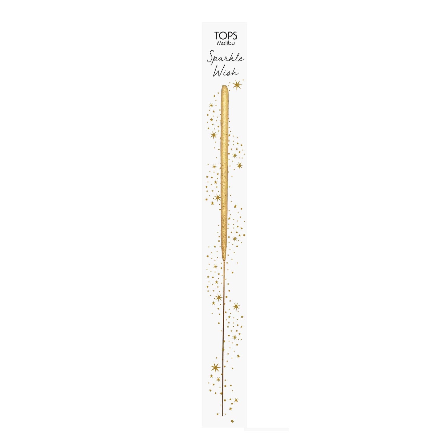 TOPS Malibu - Wish 6.75" Sparkler Wand Card - Sparkle Wish - Gold
