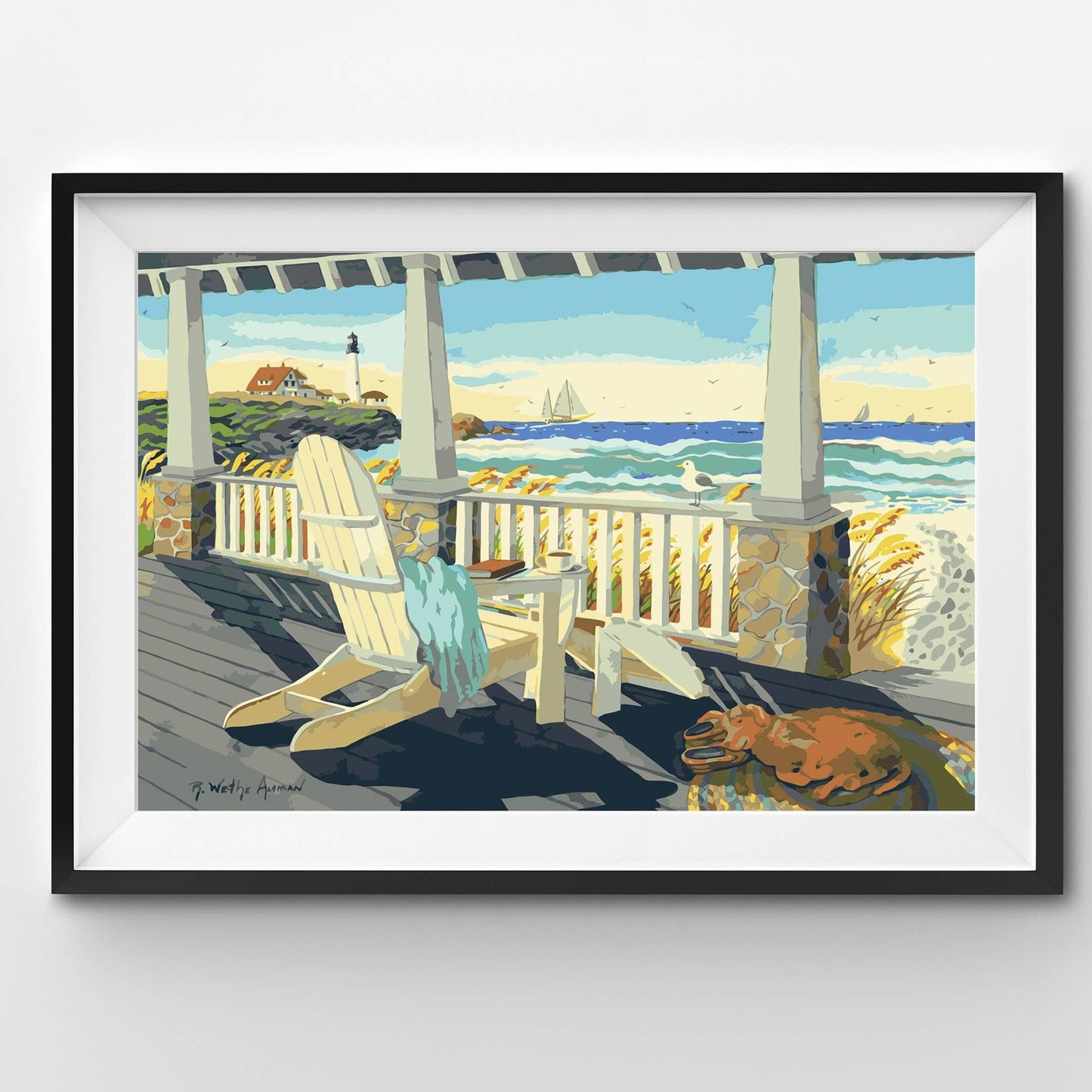 Winnie's Picks - Beach and Sea decor - Christmas 2024 Gift Paint by Numbers: Without Frame