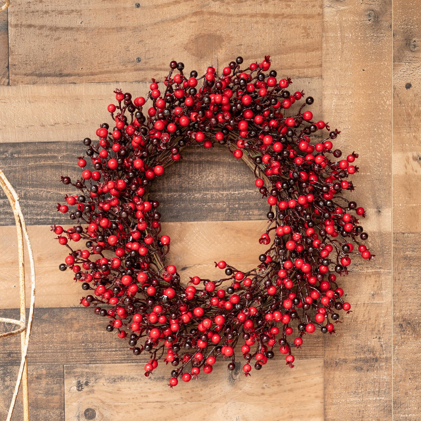 Mills Floral Company - Red Berry Wreath - 20 Inch