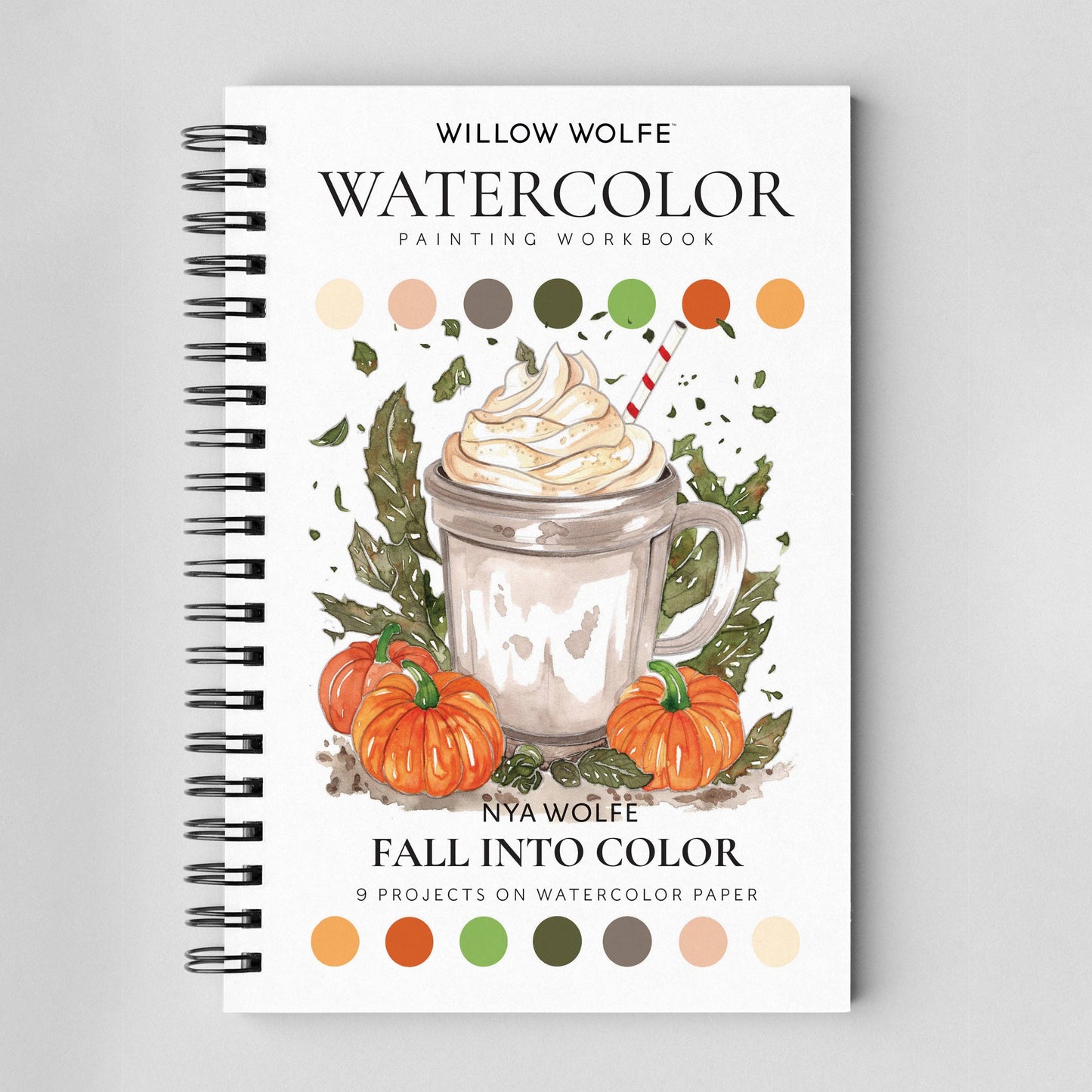 Willow Wolfe USA - Fall Into Color Watercolor Workbook by Nya Wolfe