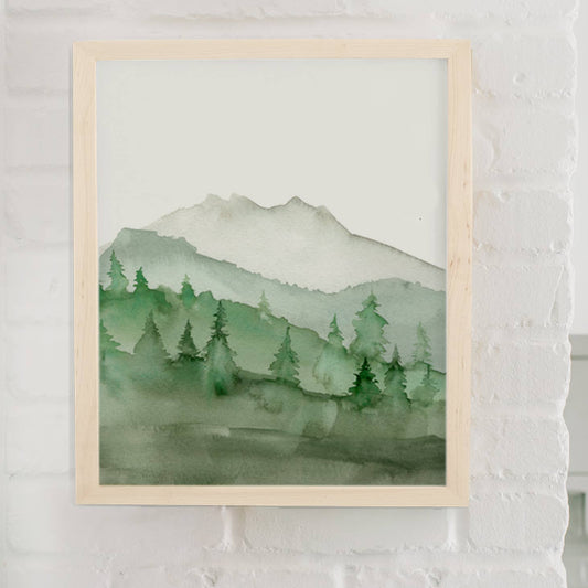 Lana's Shop - Green Mountain Art Print