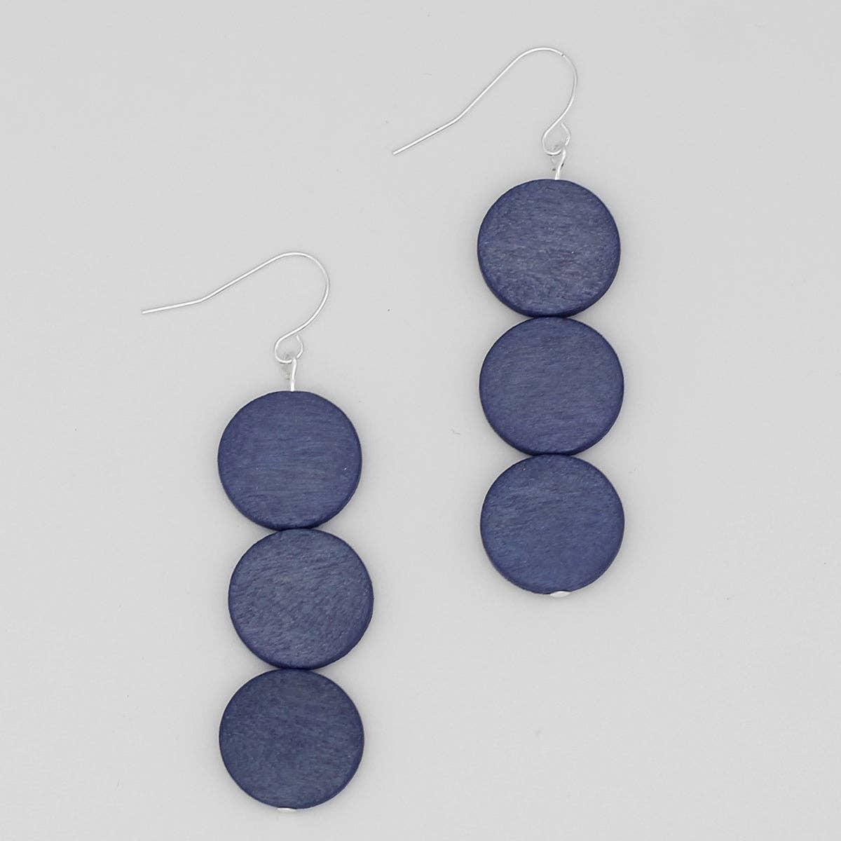 Sylca Designs - Periwinkle Triple Bead Kira Statement Earring