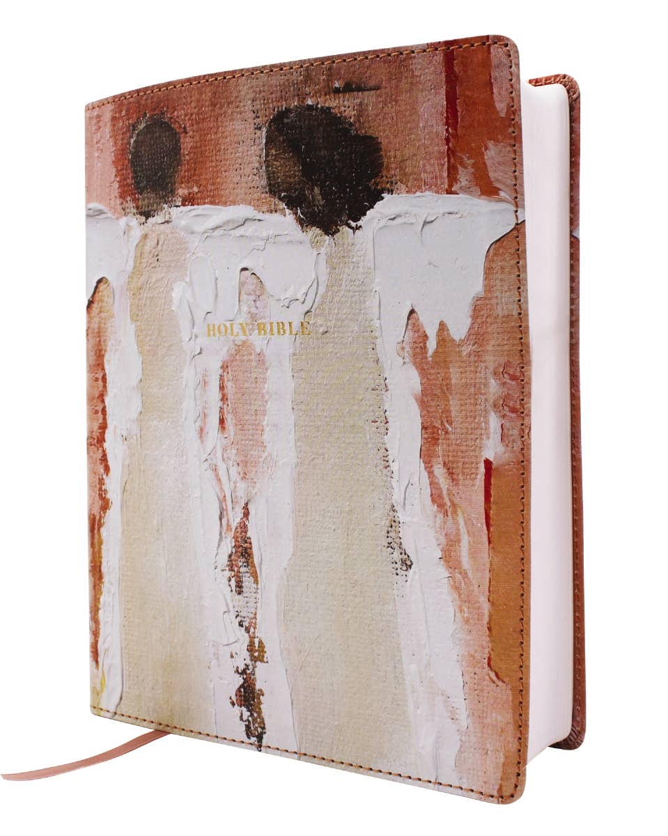 HarperCollins Christian Publishing - Amplified Holy Bible Anne Neilson Angel Art Leathersoft