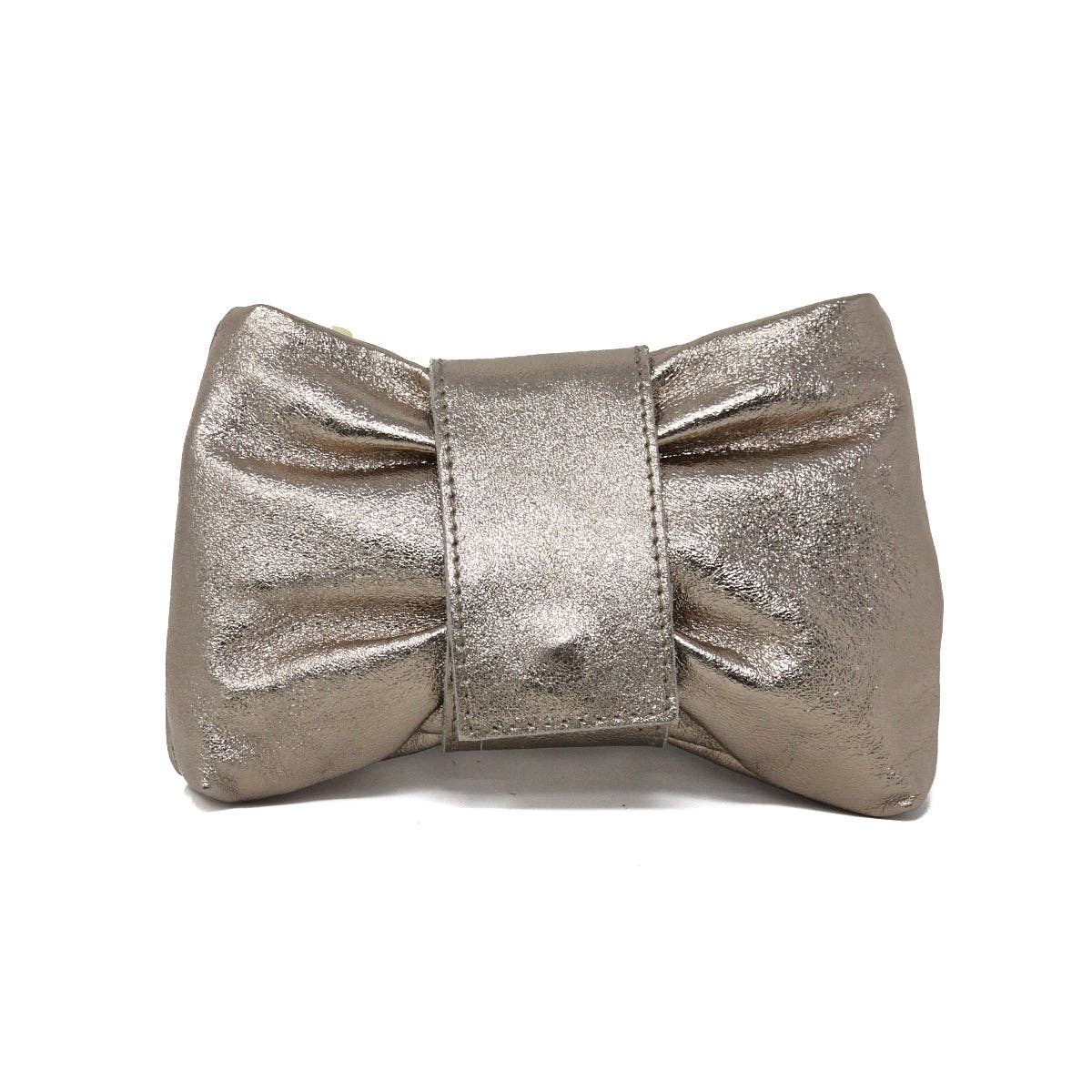 German Fuentes Handbags - GF1109 GENUINE ITALIAN LEATHER CLUTCH, TOP HANDLE CROSSBODY : BEIGE