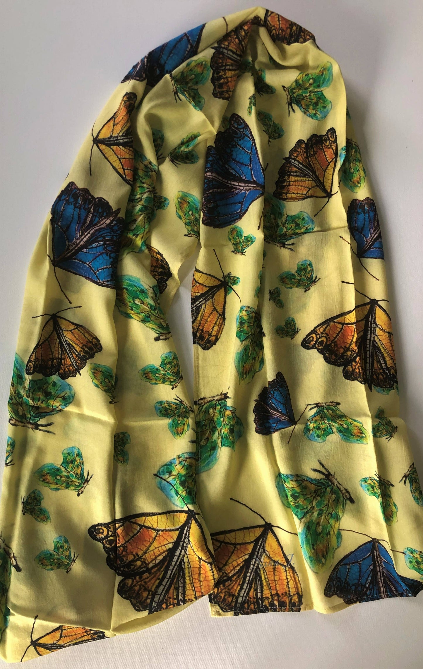 NINA J - Butterfly Creation Cotton Scarf