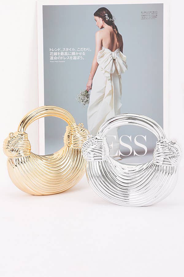 anbfashion - Mini Acrylic Clutch Bag HMC1178: Silver