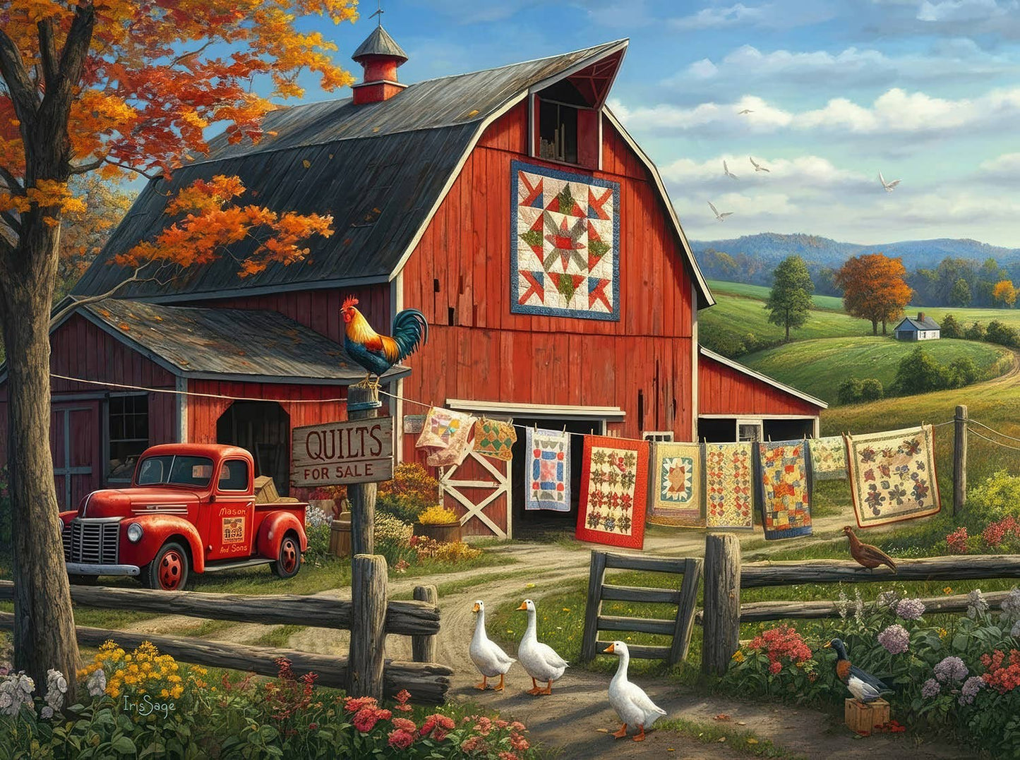 SunsOut - 0391 Country Charm 1000 pc Puzzle: 20x27