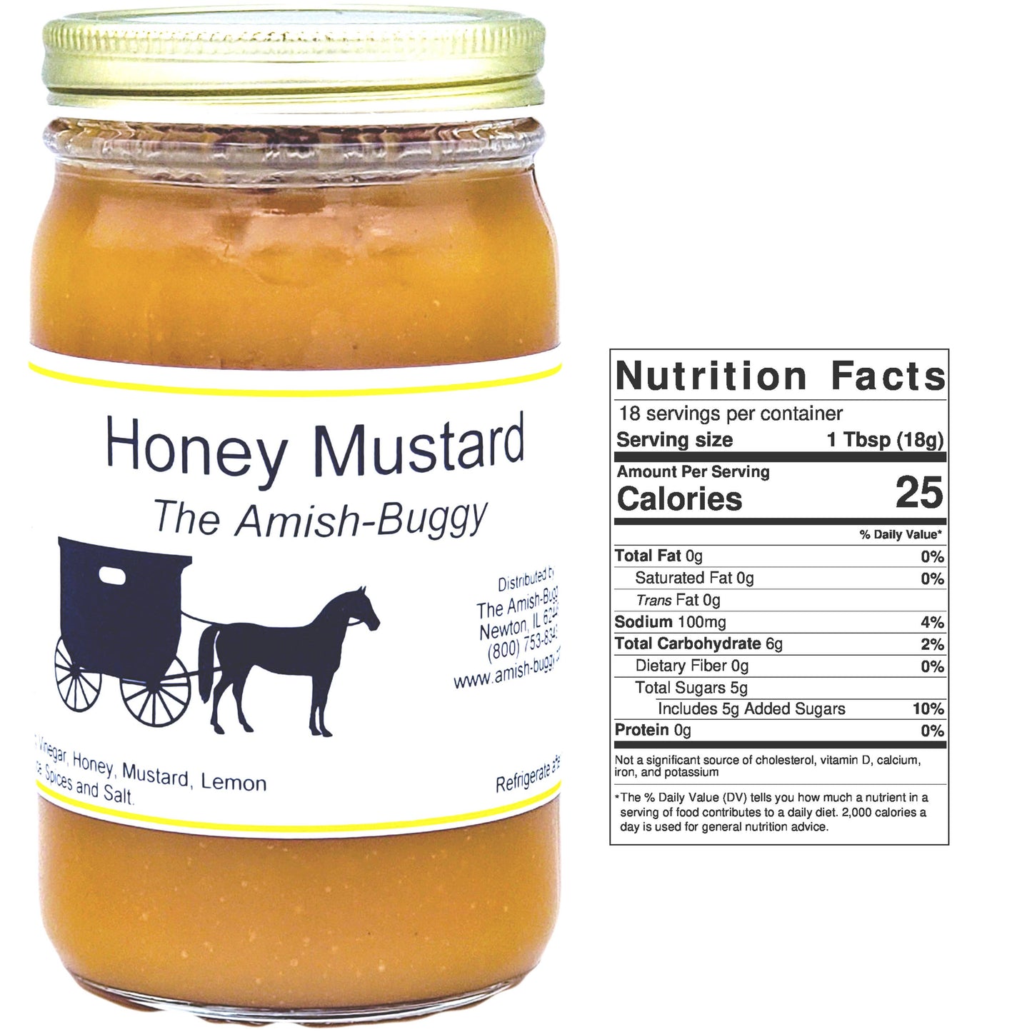 Arndt's Fudgery LLC - Amish Made Mustards Jar: Habanero