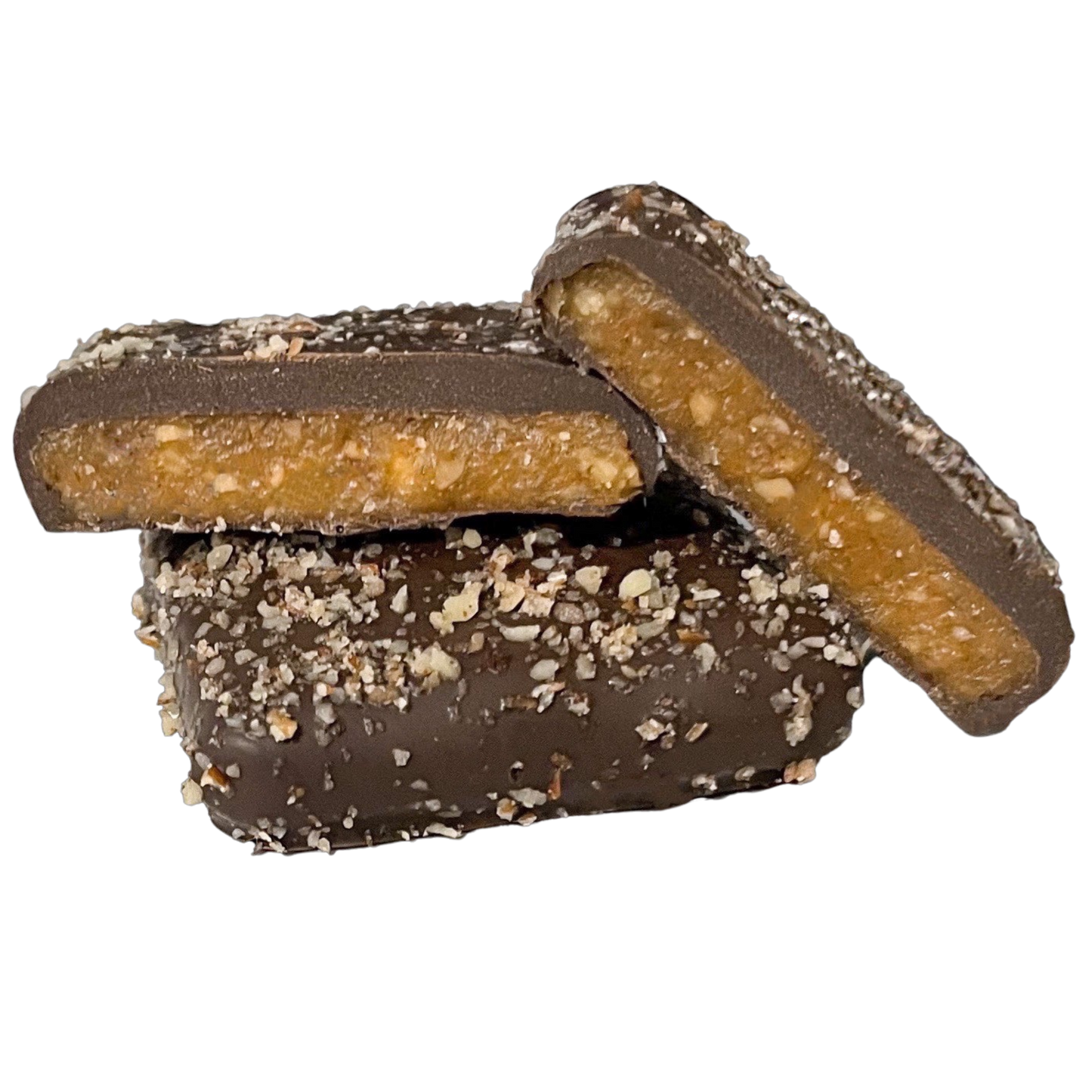 Griff's Toffee - Griff's Pecan Toffee - 1oz Dark Chocolate Toffee