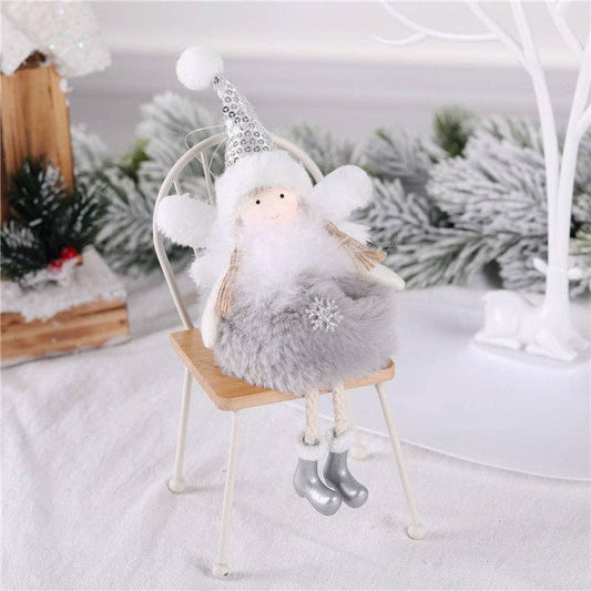 ShieldChic - Christmas Feather Angel Pendant: GRAY