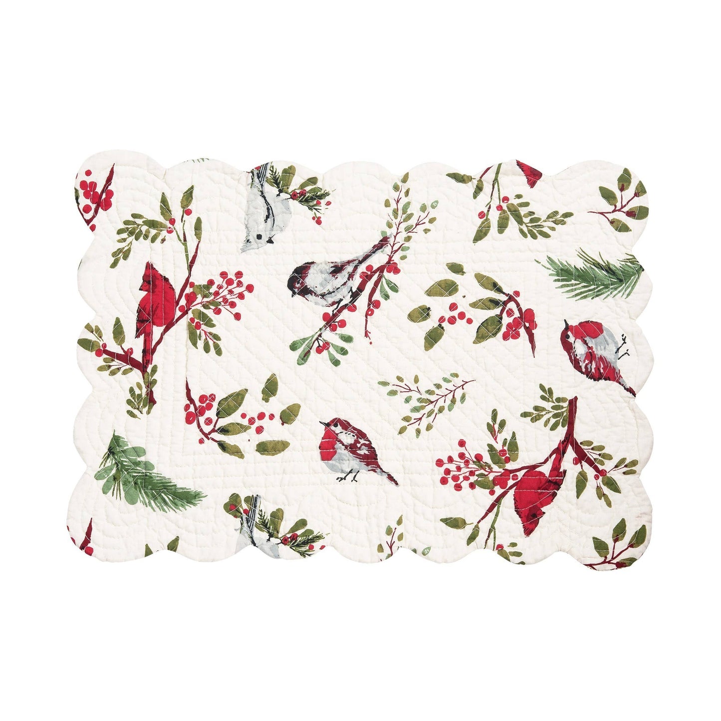 C&F Home - Christmas Sprig Birds Placemat