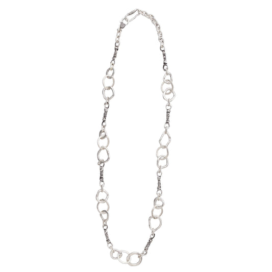 Chanour - Handmade Chain Pewter Necklace - 3993