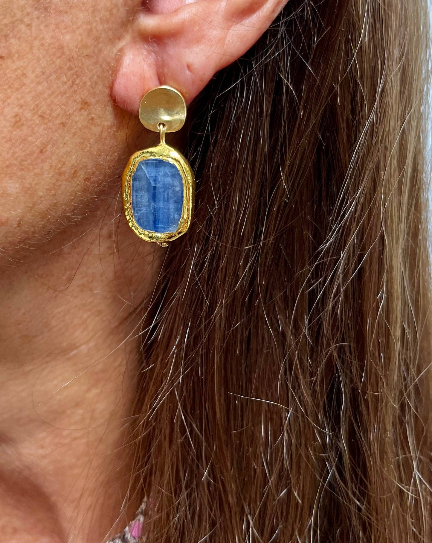 KARINE SULTAN - Kyanite drop earrings