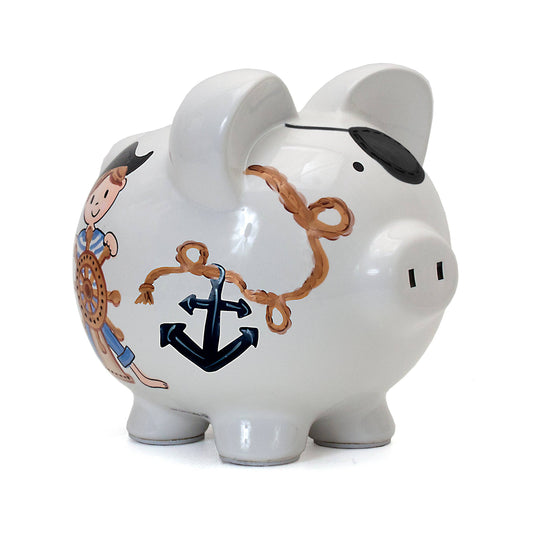 Child To Cherish® - Pirate Large Piggy Bank