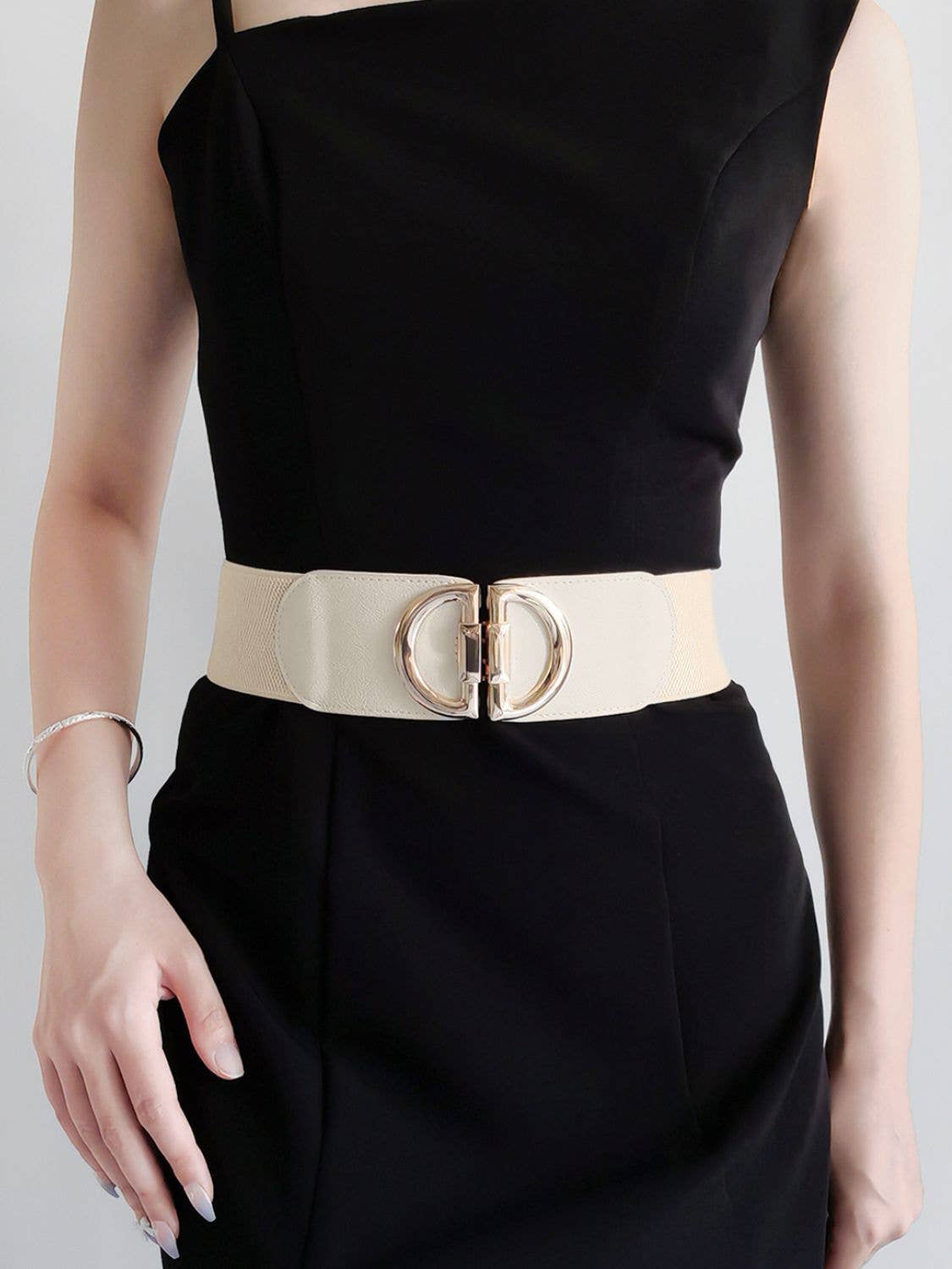 Kustom Kreations Goods - D Buckle Elastic Belt: Ochre / One Size