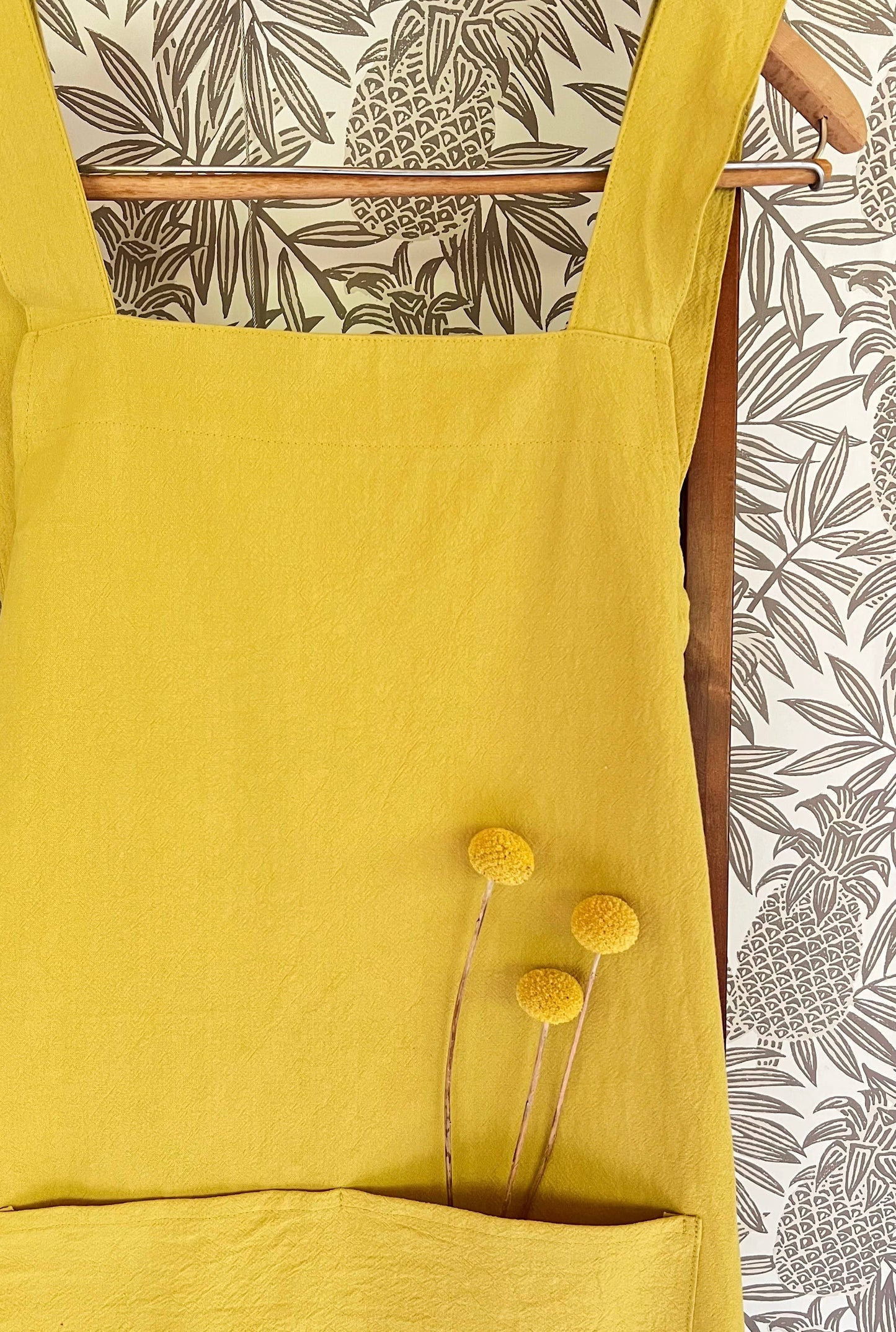 Cate Paper Co. - Cross Back Apron: Cream Beige