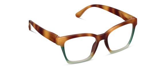 Peepers - Birdie (Blue Light): Blonde Tortoise Colorblock / Reading / 2.25