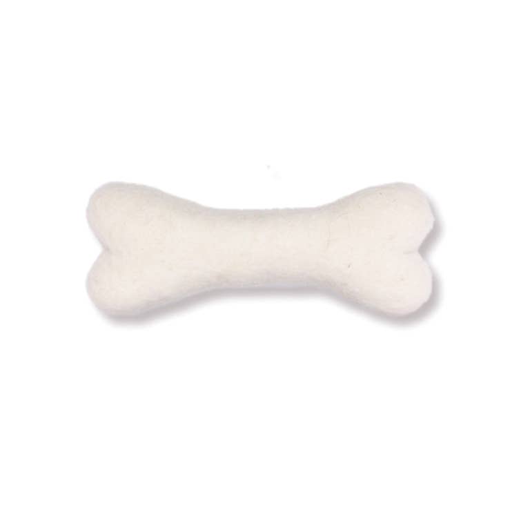 Ethical Global - Eco Wool Dog Bones/Toys: Brown, Gray, White (Fair Trade): Brown / Large