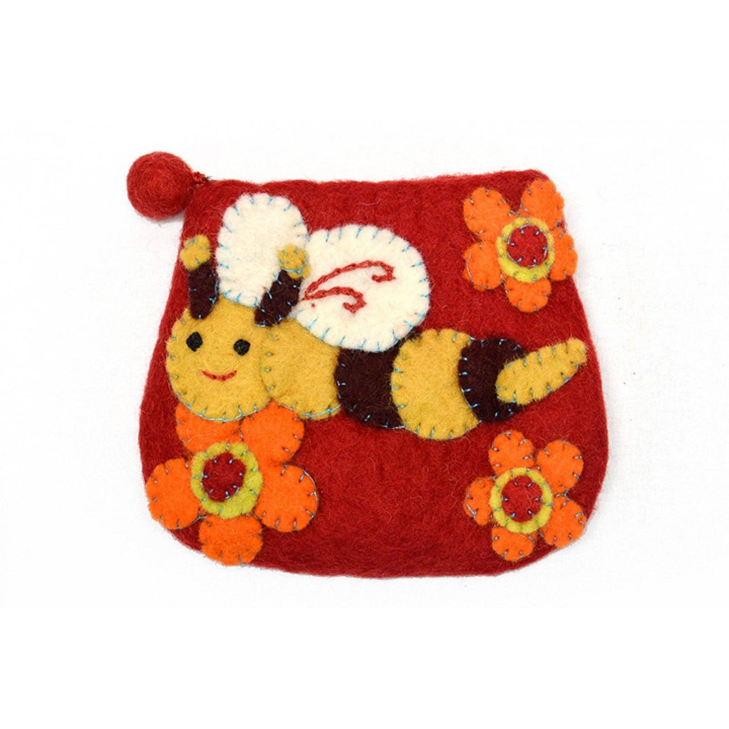 BNB Crafts Inc. - Honey Bee flower Coin Purse: Pink
