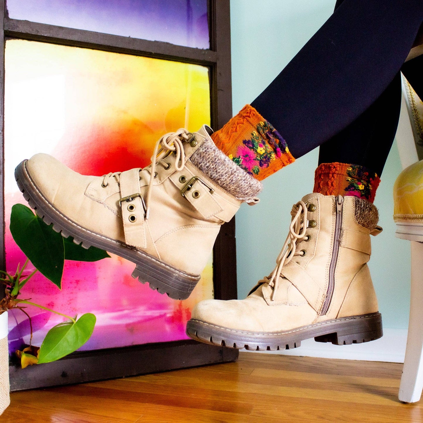 Daisy Dunes - Audrey Vintage Socks: White