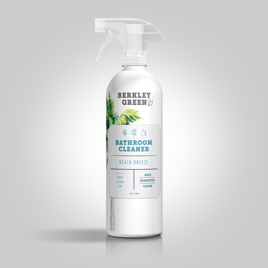 Berkley Green - Eco Bathroom Cleaner, Beach Breeze (25oz bottle): 6 Pack