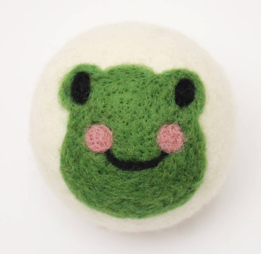 Ethical Global - Cute Animals: Eco Wool Dryer Balls Fair Trade: Frog