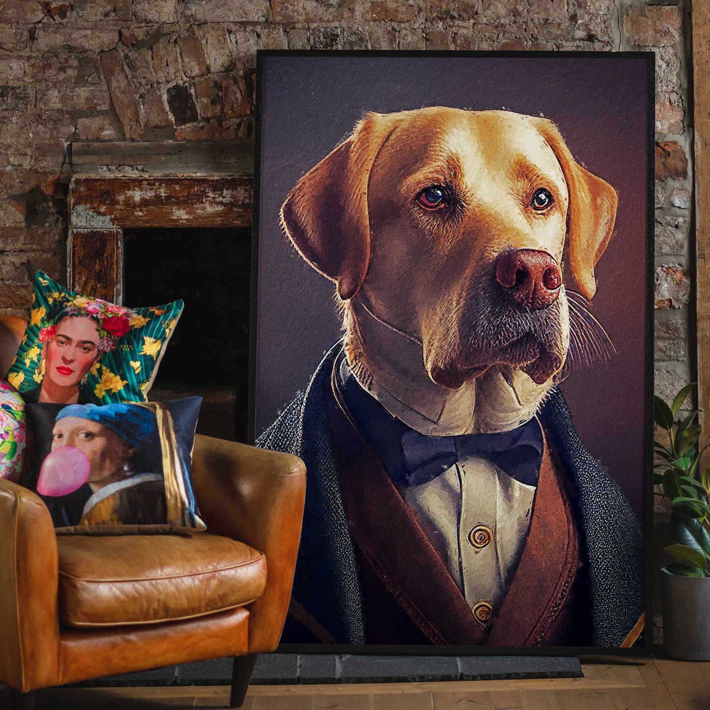 Ink & Drop - Labrador Renaissance Portrait: 11 ¾ x 15 ¾ in | 30x40 cm / Matte