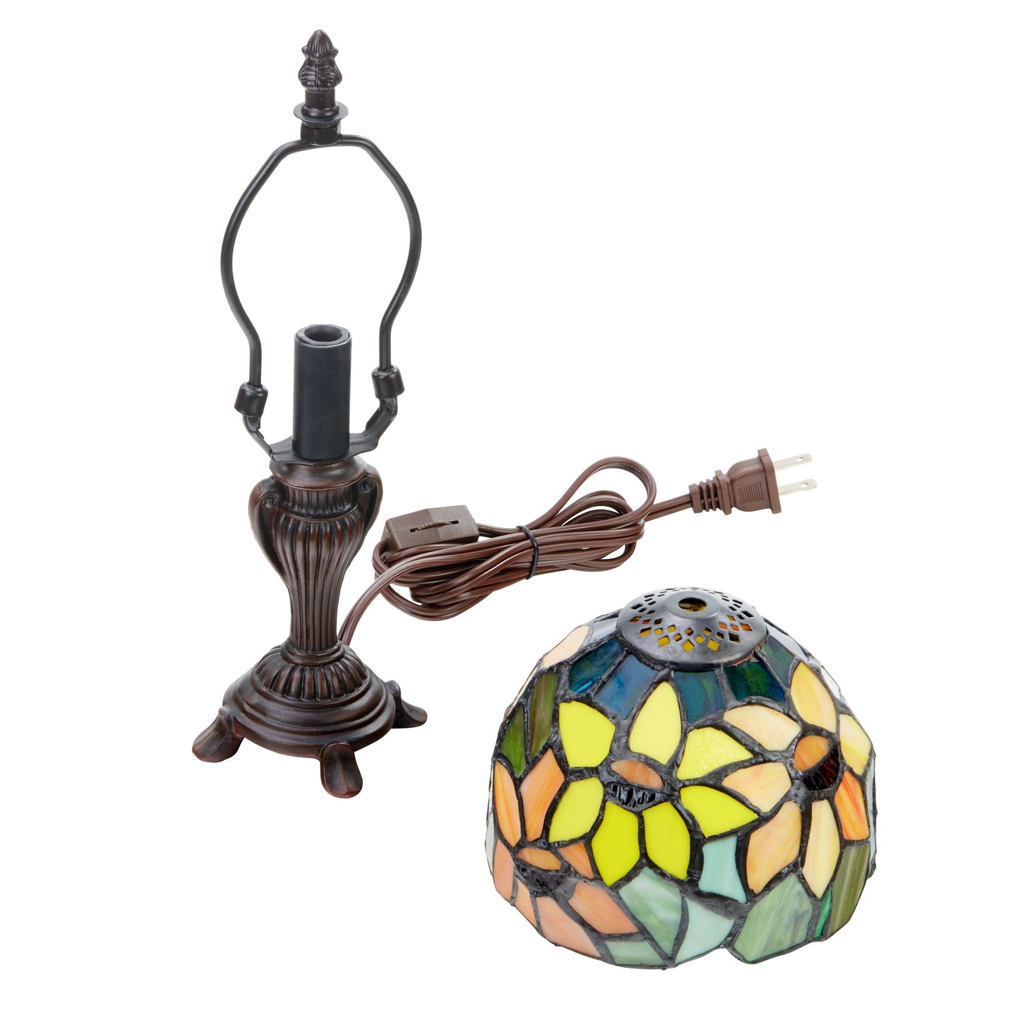 River of Goods - 12"H Sunflower Blossoms Candlestick Accent Lamp