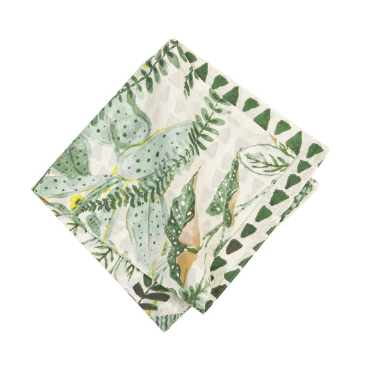 C&F Home - Parson Tropical Leaves Napkin