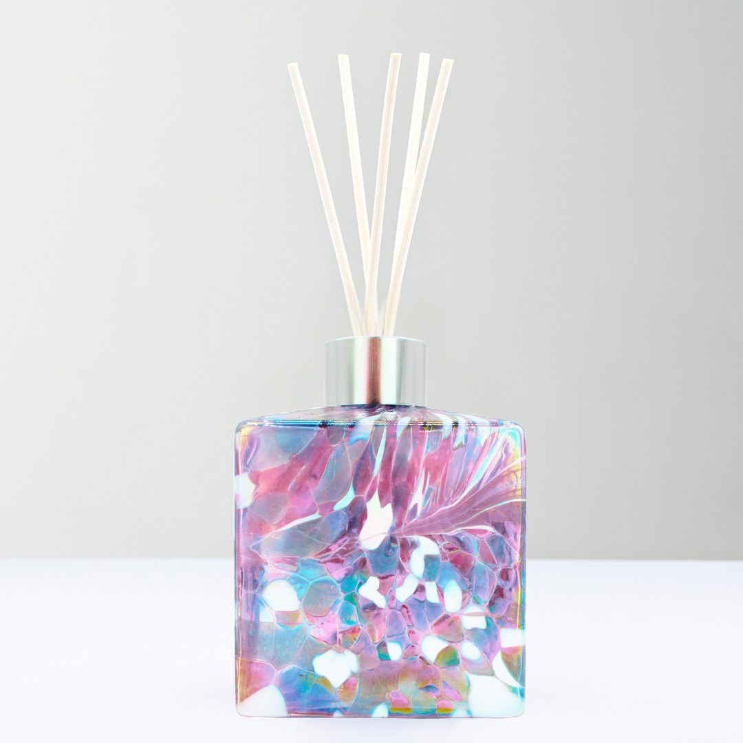 Sienna Glass - Reed Diffuser - Classic - Blue and Pink - Thumbnail 2