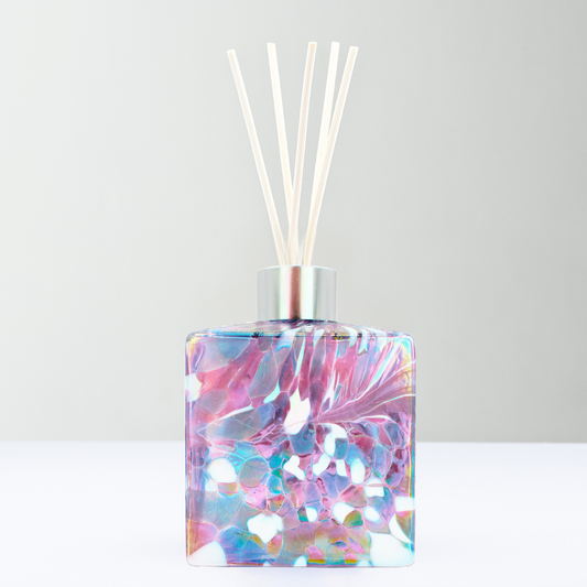 Sienna Glass - Reed Diffuser - Square - Blue and Pink