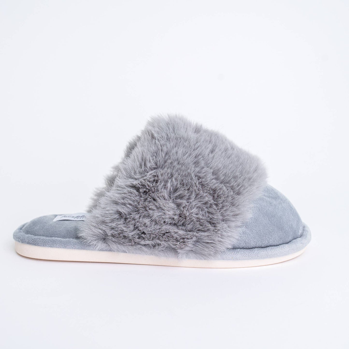 Faceplant Dreams - Faceplant Furry Slippers: Ivory / Medium