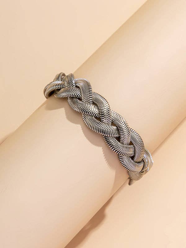 Elanora - Adjustable Snake Chain Bracelet Accessories: SILVER / Adjustable