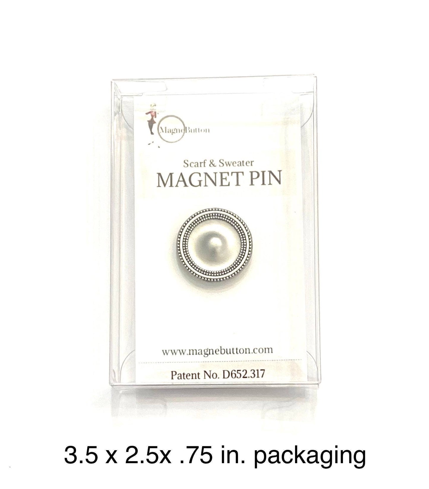 MagneButton - Black & White Mandala II Image Magnet Button Pin Set