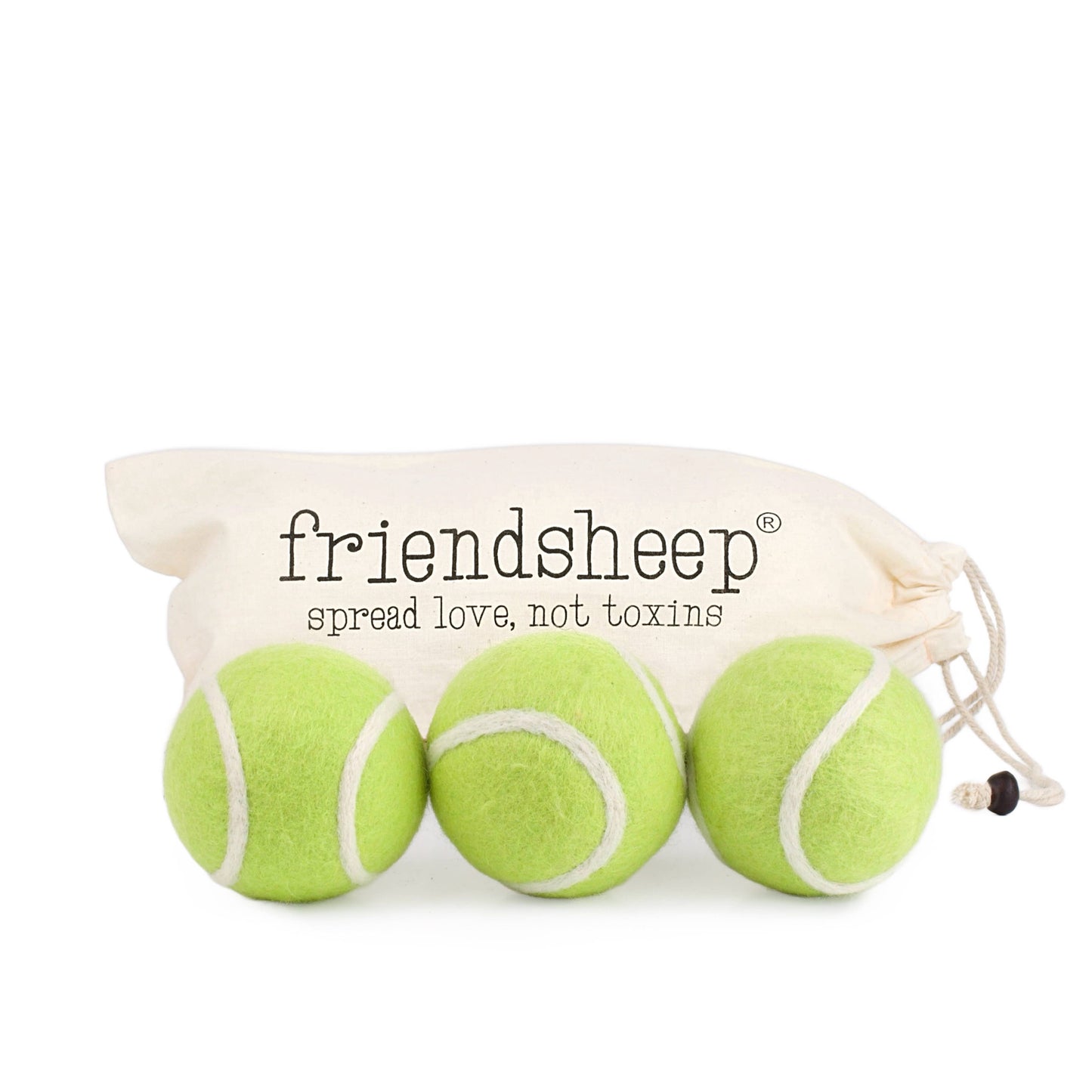 Friendsheep - Tennis Eco Wool Dryer Balls - GRAND SLAM: PACKAGE FREE