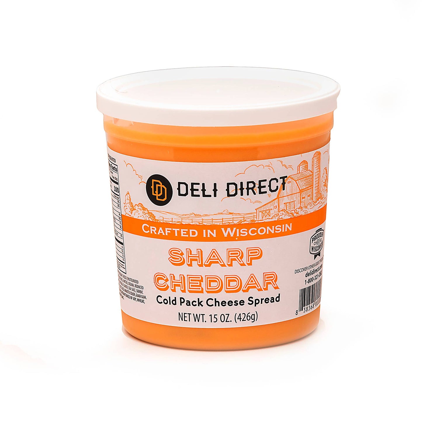 Merchandise Unlimited - Wisconsin Cold Cheese Spread 15oz: Swiss Almond