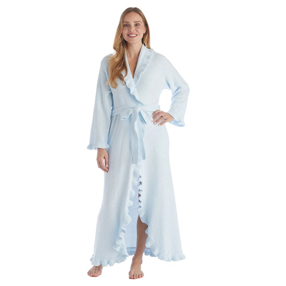 Softies - 51" Ruffle Chenille Robe: Ivory