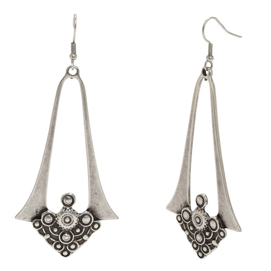 Chanour - Handmade Pewter Earrings - KU100