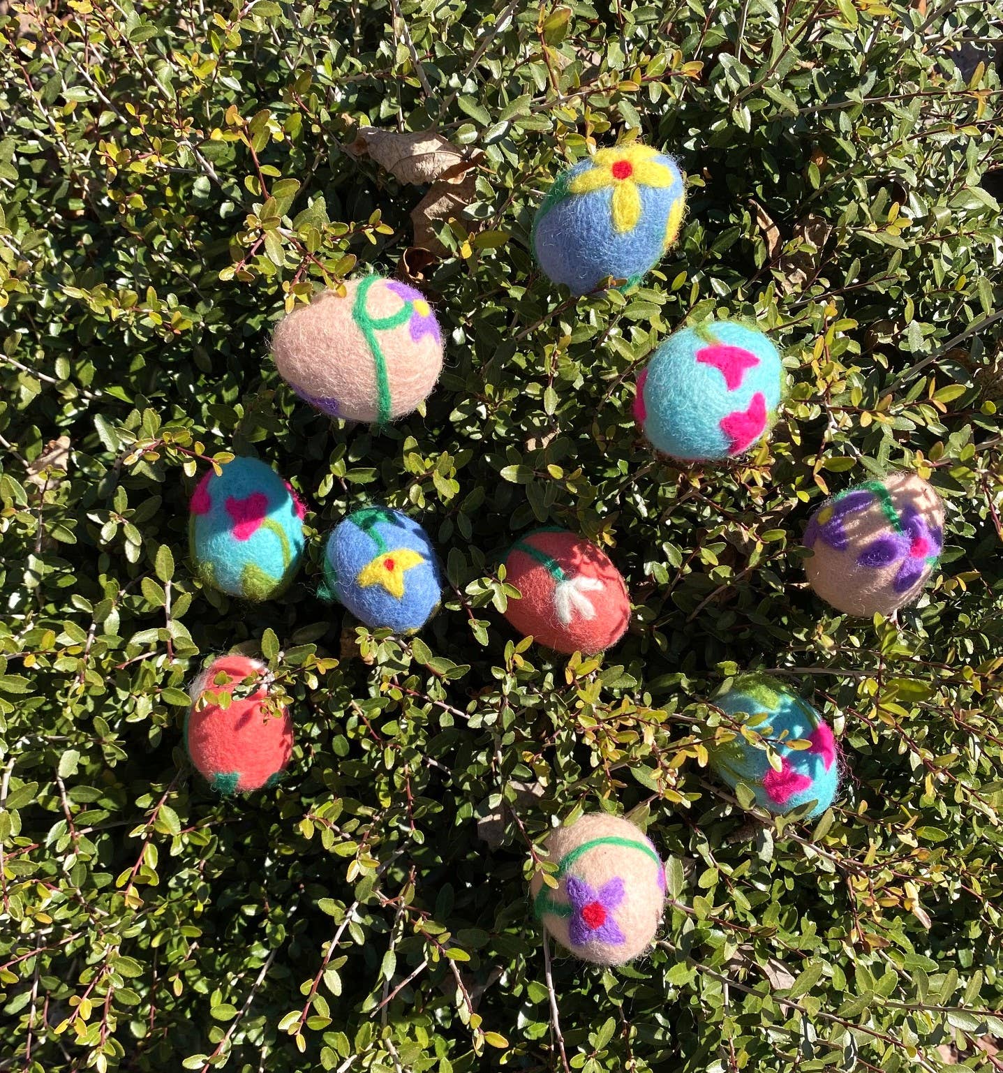 Wool Haus - Bright Felted Wool Easter Egg Decoration