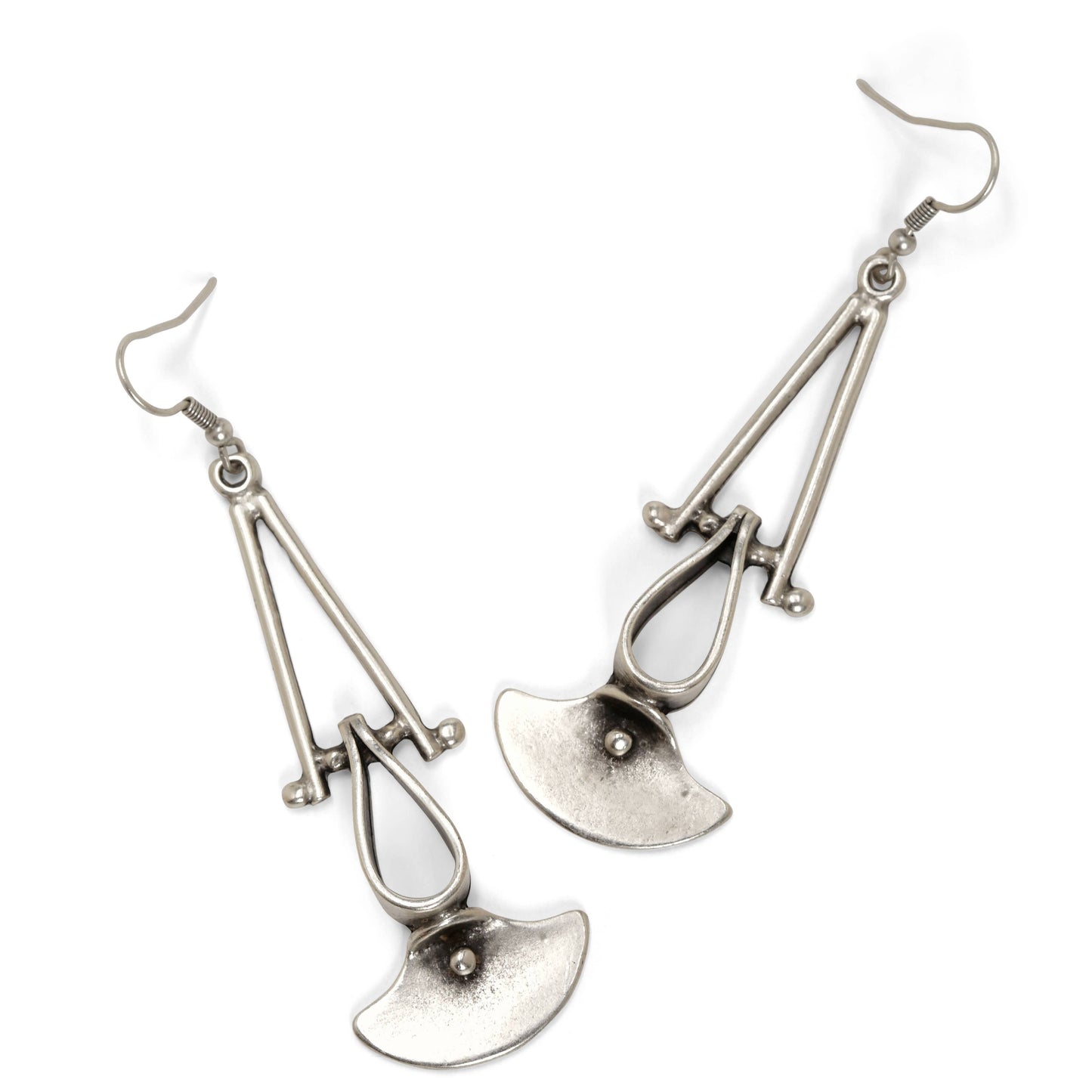 Chanour - Handmade Pewter Earrings - KU119