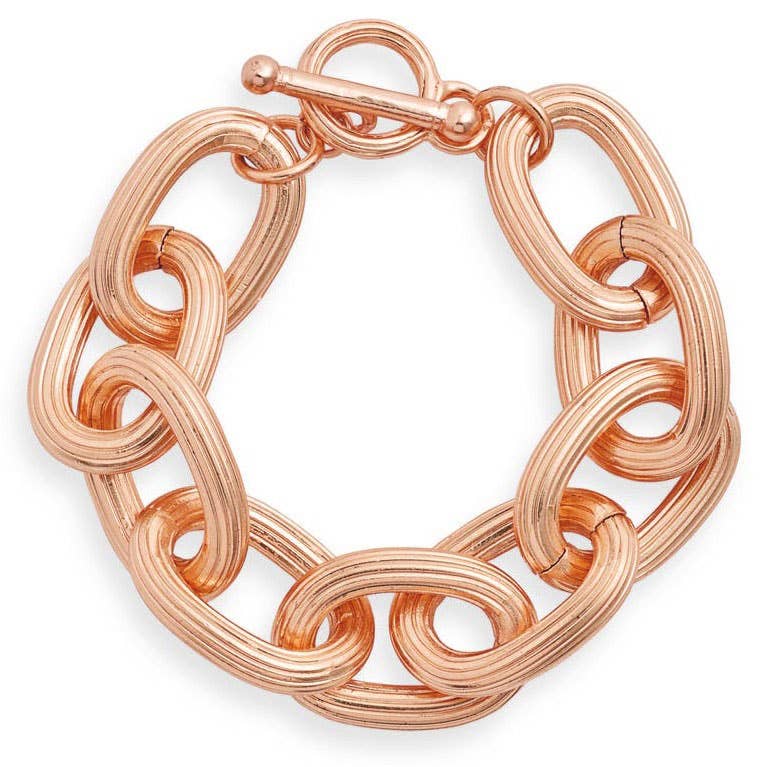 KARINE SULTAN - Elegant Layering Chain Bracelet for Chic Stacked Looks: Rose Gold