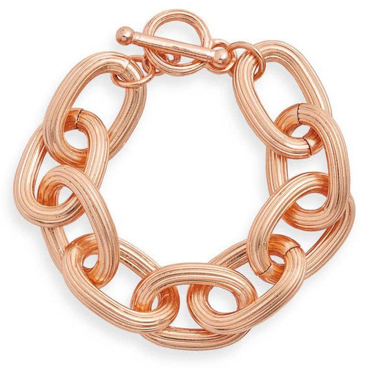 KARINE SULTAN - Elegant Layering Chain Bracelet for Chic Stacked Looks: Rose Gold