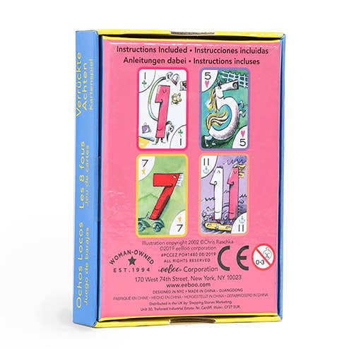 eeBoo - Crazy Eights Playing Cards